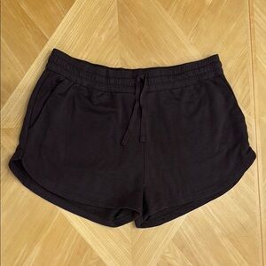 H&M Brown Athletic Shorts Lightweight Elastic Waist